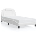sengeramme Viana med LED uden madras 100x200 cm hvid