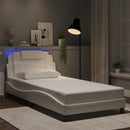 sengeramme Viana med LED uden madras 100x200 cm hvid
