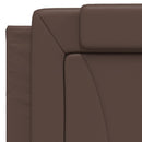 sengeramme Viana med LED uden madras 100x200 cm brun