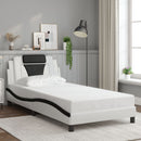 sengeramme Viana med LED uden madras 100x200 cm hvid og sort