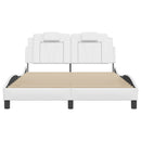 sengeramme Viana med LED uden madras 120x200 cm hvid