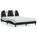 sengeramme Viana med LED uden madras 120x200 cm sort og hvid