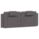 sengeramme Viana med LED uden madras 140x190 cm grå