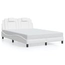 sengeramme Viana med LED uden madras 140x200 cm hvid