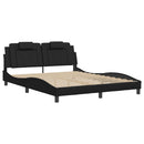 sengeramme Viana med LED uden madras 160x200 cm sort