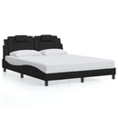 sengeramme Viana med LED uden madras 160x200 cm sort