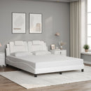 sengeramme Viana med LED uden madras 160x200 cm hvid