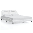 sengeramme Viana med LED uden madras 160x200 cm hvid