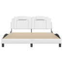 sengeramme Viana med LED uden madras 160x200 cm hvid