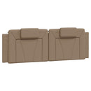 sengeramme Viana med LED uden madras 160x200 cm cappuccinofarvet