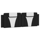 sengeramme Viana med LED uden madras 160x200 cm sort og hvid