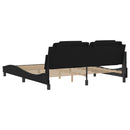 sengeramme Viana med LED uden madras 180x200 cm sort