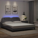 sengeramme Viana med LED uden madras 180x200 cm sort
