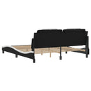 sengeramme Viana med LED uden madras 180x200 cm sort og hvid