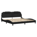 sengeramme Viana med LED uden madras 200x200 cm sort