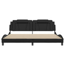 sengeramme Viana med LED uden madras 200x200 cm sort