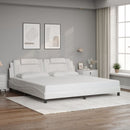 sengeramme Viana med LED uden madras 200x200 cm hvid