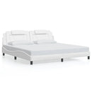sengeramme Viana med LED uden madras 200x200 cm hvid