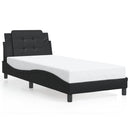 sengeramme med LED uden madras Zadar 80x200 cm sort