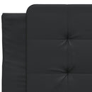 sengeramme med LED uden madras Zadar 80x200 cm sort