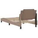 sengeramme med LED uden madras Zadar 90x190 cm cappuccinofarvet