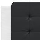 sengeramme med LED uden madras Zadar 100x200 cm hvid og sort