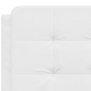sengeramme med LED uden madras Zadar 120x200 cm hvid