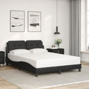 sengeramme med LED uden madras Zadar 140x190 cm sort