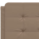 sengeramme med LED uden madras Zadar 140x200 cm cappuccinofarvet