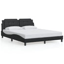 sengeramme med LED uden madras Zadar 160x200 cm sort
