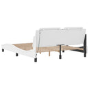 sengeramme med LED uden madras Zadar 160x200 cm hvid