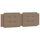 sengeramme med LED uden madras Zadar 160x200 cm cappuccinofarvet