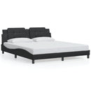 sengeramme med LED uden madras Zadar 180x200 cm sort