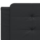 sengeramme med LED uden madras Zadar 200x200 cm sort