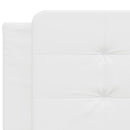 sengeramme med LED uden madras Zadar 200x200 cm hvid