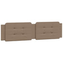 sengeramme med LED uden madras Zadar 200x200 cm cappuccinofarvet
