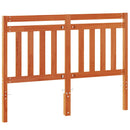 sengegavl 135 cm massivt fyrretræ gyldenbrun