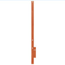 sengegavl 135 cm massivt fyrretræ gyldenbrun