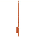 sengegavl 135 cm massivt fyrretræ gyldenbrun