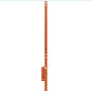 sengegavl 135 cm massivt fyrretræ gyldenbrun