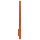 sengegavl 135 cm massivt fyrretræ gyldenbrun
