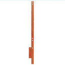 sengegavl 160 cm massivt fyrretræ gyldenbrun