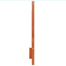 sengegavl 140 cm massivt fyrretræ gyldenbrun