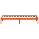 daybed uden madras 90x200 cm massivt fyrretræ gyldenbrun