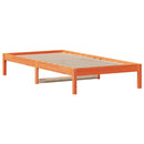 daybed uden madras 90x200 cm massivt fyrretræ gyldenbrun