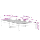 daybed uden madras 90x200 cm massivt fyrretræ gyldenbrun