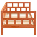 daybed uden madras 80x200 cm massivt fyrretræ gyldenbrun