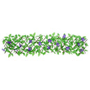 espalier med kunstig vedbend 180x20 cm udvidelig grøn