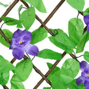 espalier med kunstig vedbend 180x20 cm udvidelig grøn