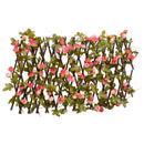 espalierer med kunstig vedbend 5 stk. 180x20 cm udvidelig pink